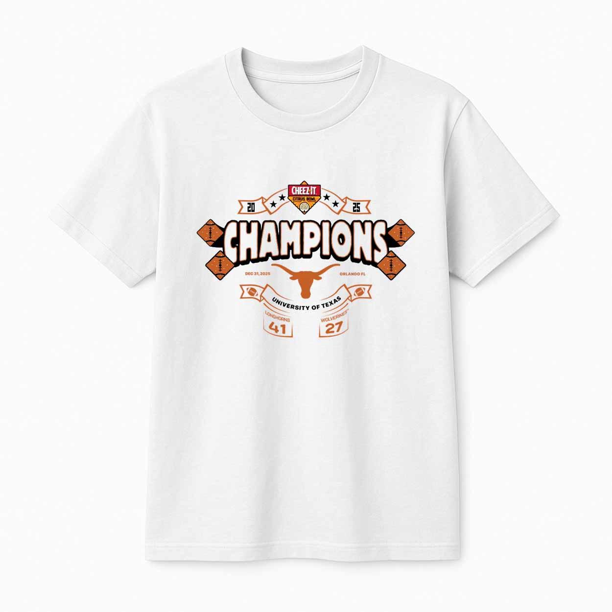 Cheez it Citrus Bowl Texas Champs 2025 Shirt Cheez-it Citrus Bowl Texas Champs 2025 Shirt