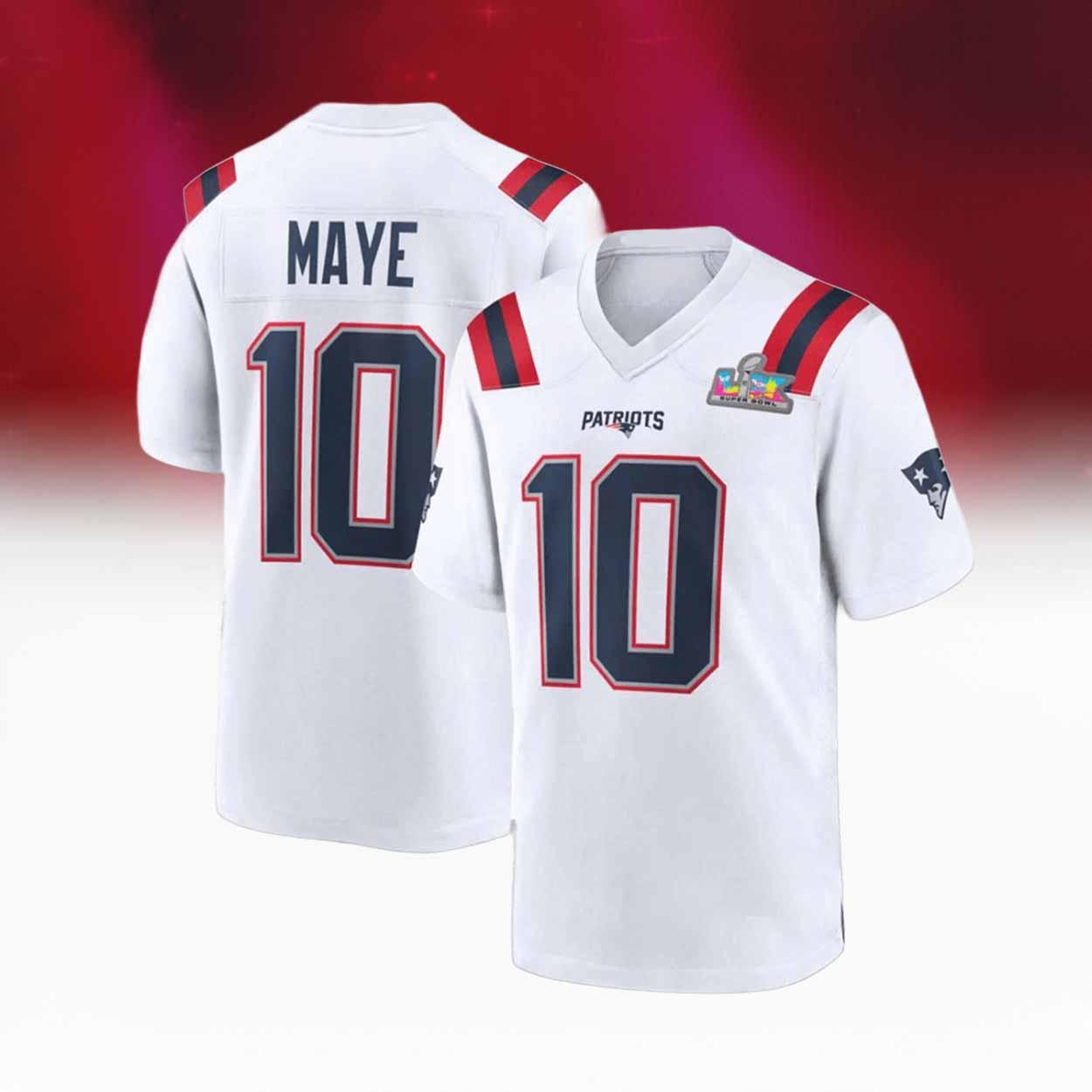 Drake Maye We Are All Patriots Bowl LX 2026 Jersey Drake Maye We Are All Patriots Bowl LX 2026 Jersey
