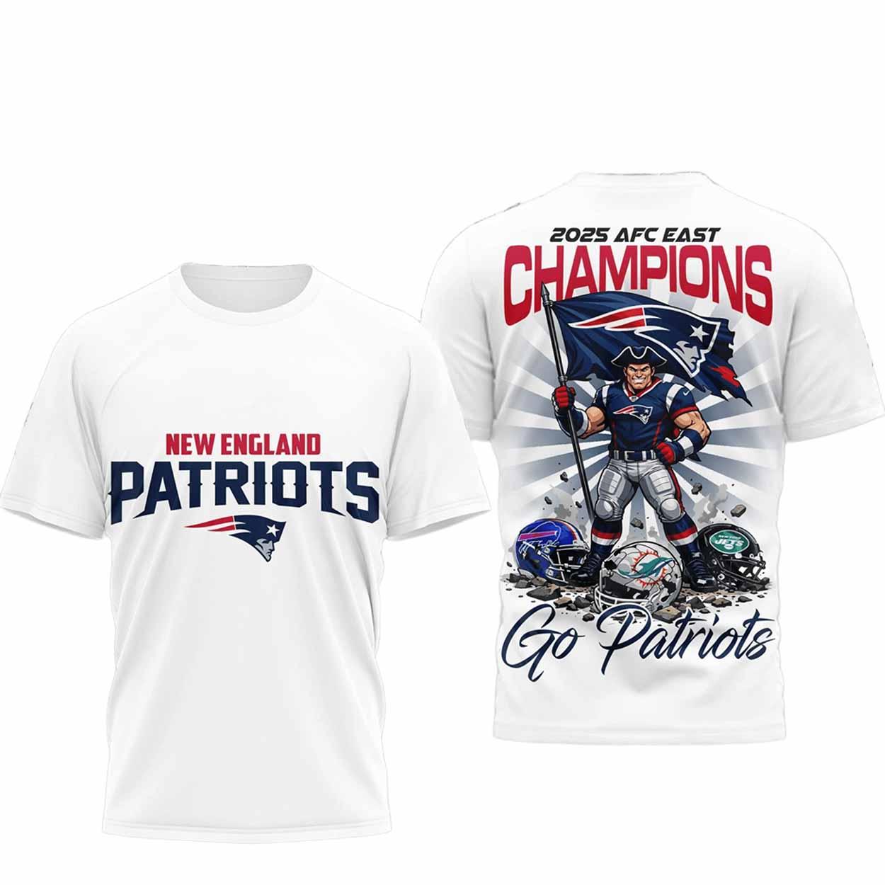 Go Patriots 2025 AFC East Champions Shirt Go Patriots 2025 AFC East Champions Shirt
