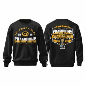 Hawkeyes Reliaquest Bowl Champions 2025 Hoodie