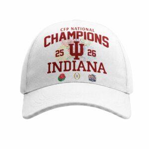 Indiana Hoosiers CFP National Champions 2026 Hat 1 Indiana Hoosiers CFP National Champions 2026 Hat