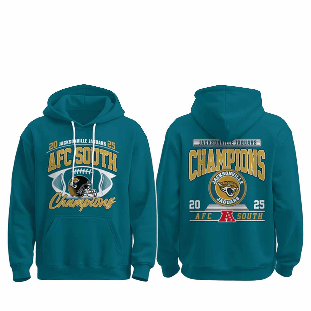 Jaguars AFC South Champions 2025 Hoodie Jaguars AFC South Champions 2025 Hoodie
