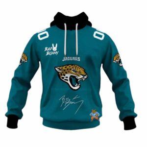 Jaguars Bad Bunny Bowl LX 2026 Personalized Hoodie Jaguars Bad Bunny Bowl LX 2026 Personalized Hoodie