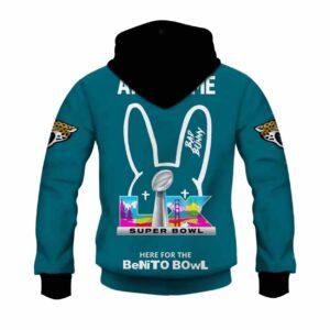 Jaguars Bad Bunny Bowl LX 2026 Personalized Hoodie 1 Jaguars Bad Bunny Bowl LX 2026 Personalized Hoodie