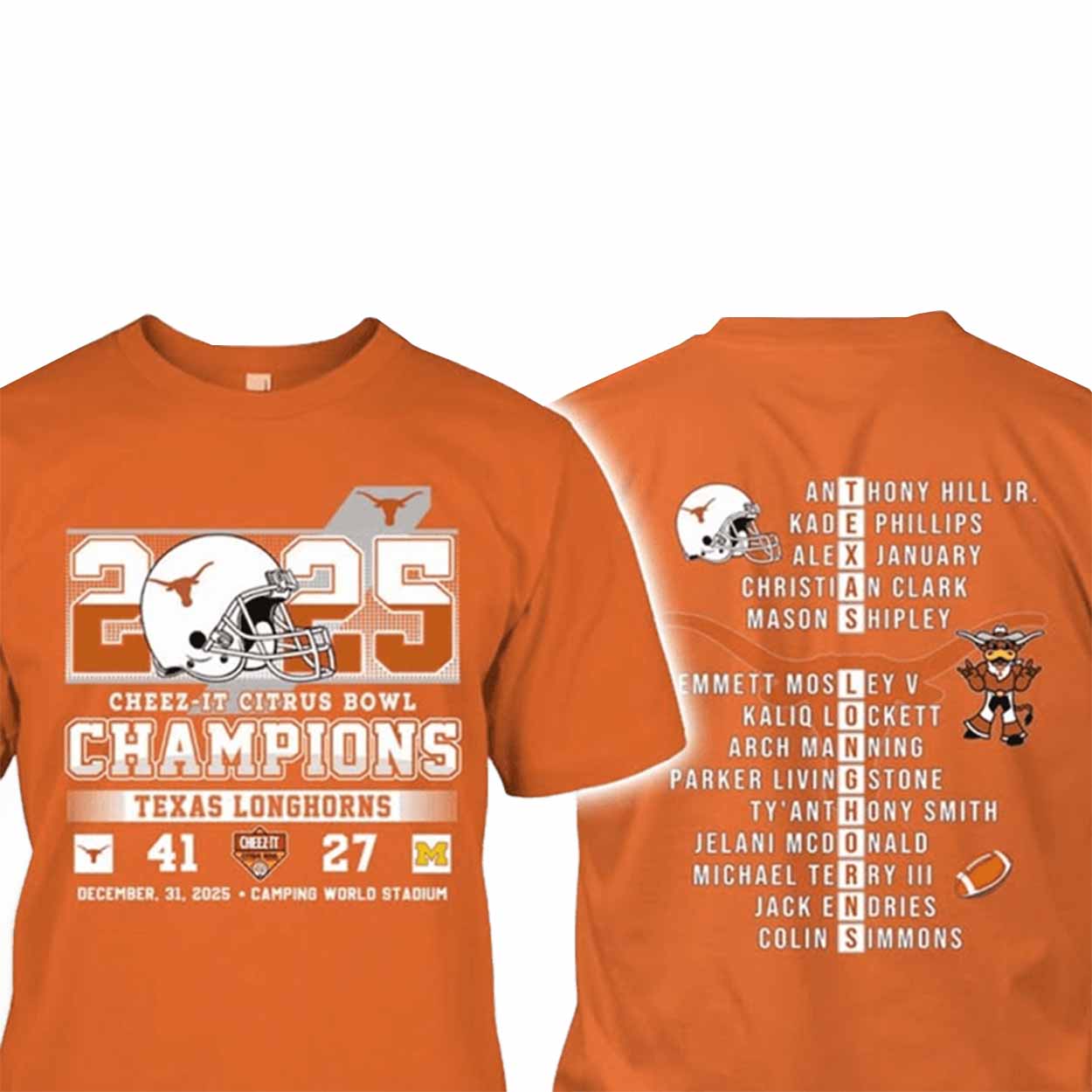 Longhorns Cheez It Citrus Bowl Champions 2025 Shirt Longhorns Cheez-It Citrus Bowl Champions 2025 Shirt