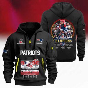Patriots 12 Time AFC Championship Quarter Zip Hoodie