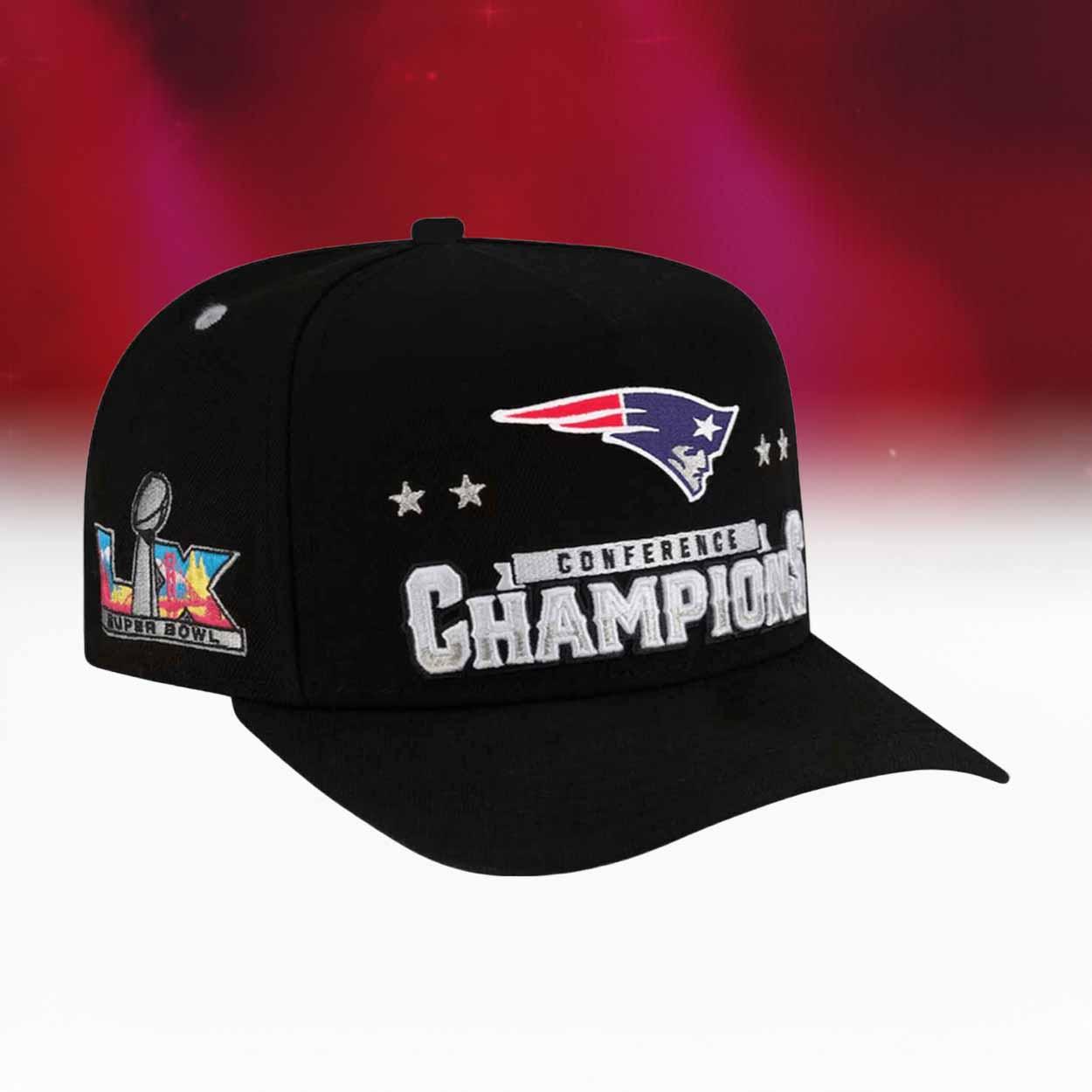 Patriots Conference Bowl LX Champions 2026 Hat Patriots Conference Bowl LX Champions 2026 Hat