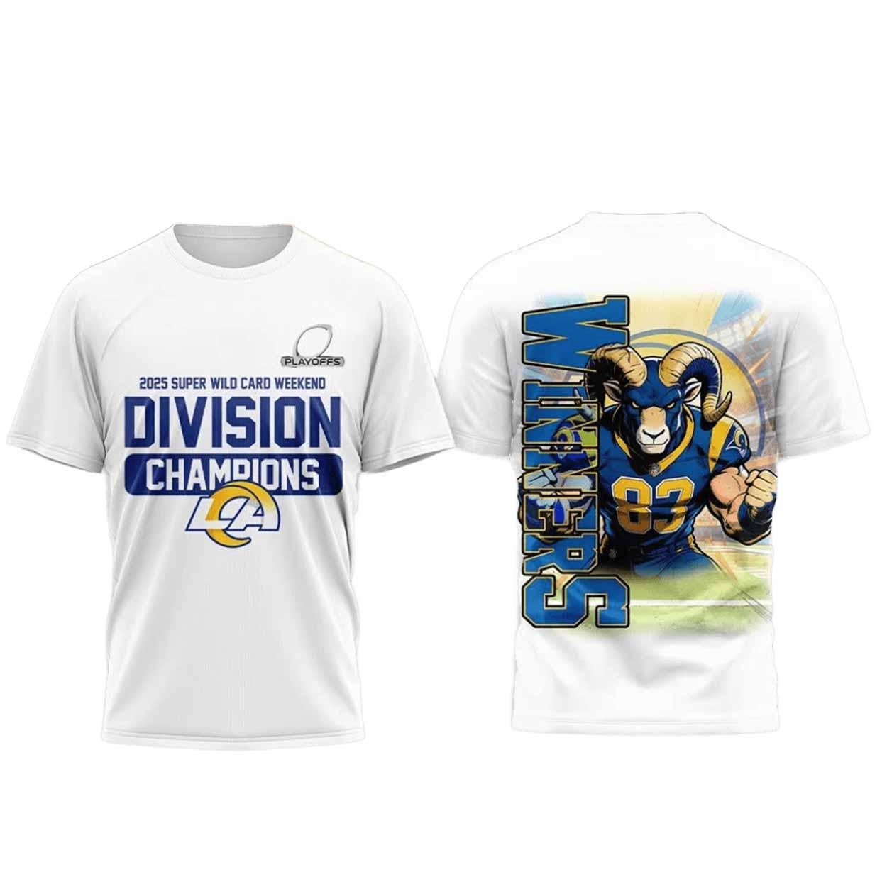 Rams 2025 Super Wild Card Weekend Shirt Rams 2025 Super Wild Card Weekend Shirt