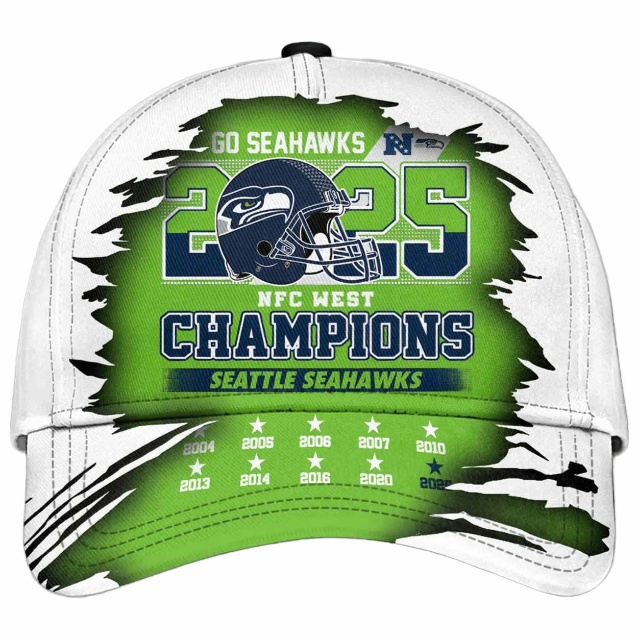 Seahawks 2025 NFC West Champions Classic Cap Seahawks 2025 NFC West Champions Classic Cap