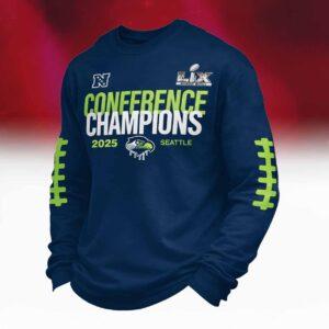 Seahawks Conference Champions 2025 Waffle Sweatshirt