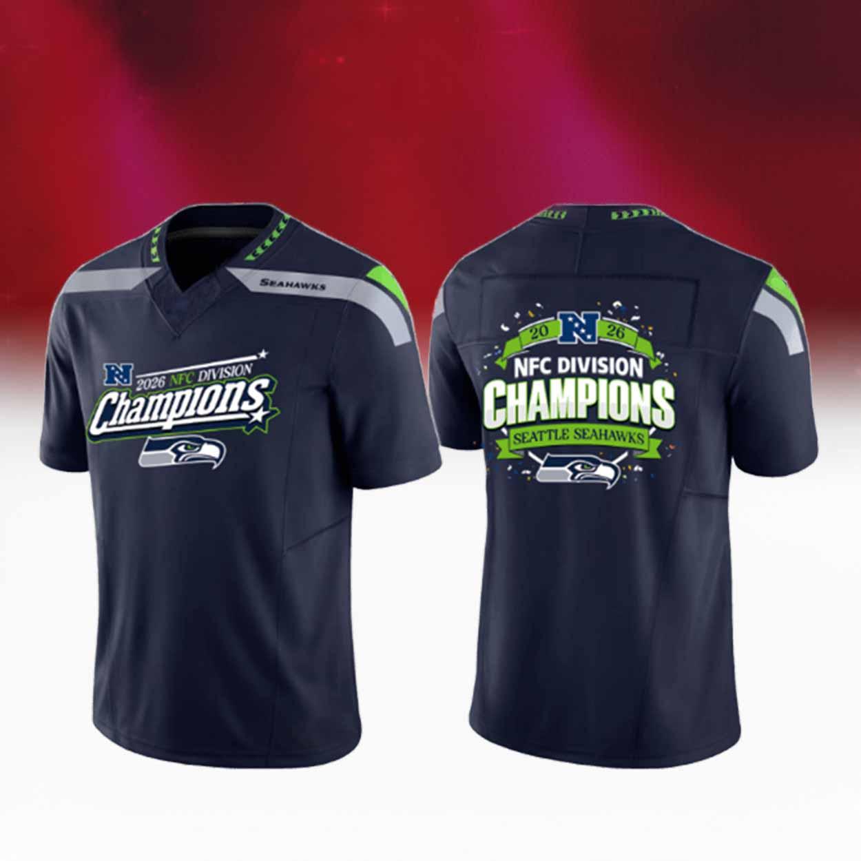 Seahawks NFC Division Champions 2026 Football Jersey Seahawks NFC Division Champions 2026 Football Jersey