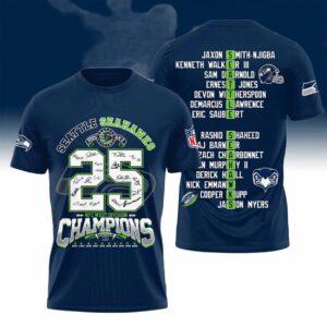 Seahawks NFC West Division Champs 2026 Print Shirt