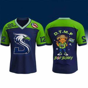 Seahawks x Bad Bunny Concho Football Jersey Seahawks x Bad Bunny Concho Football Jersey