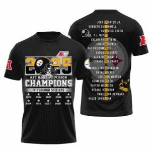 Steelers AFC North Division Champions 2025 Shirt