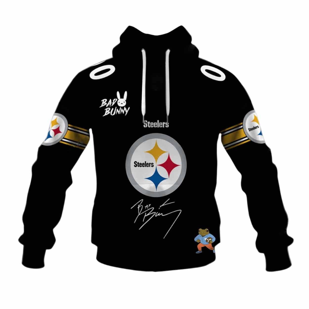 Steelers Bad Bunny Bowl LX 2026 Personalized Hoodie Steelers Bad Bunny Bowl LX 2026 Personalized Hoodie