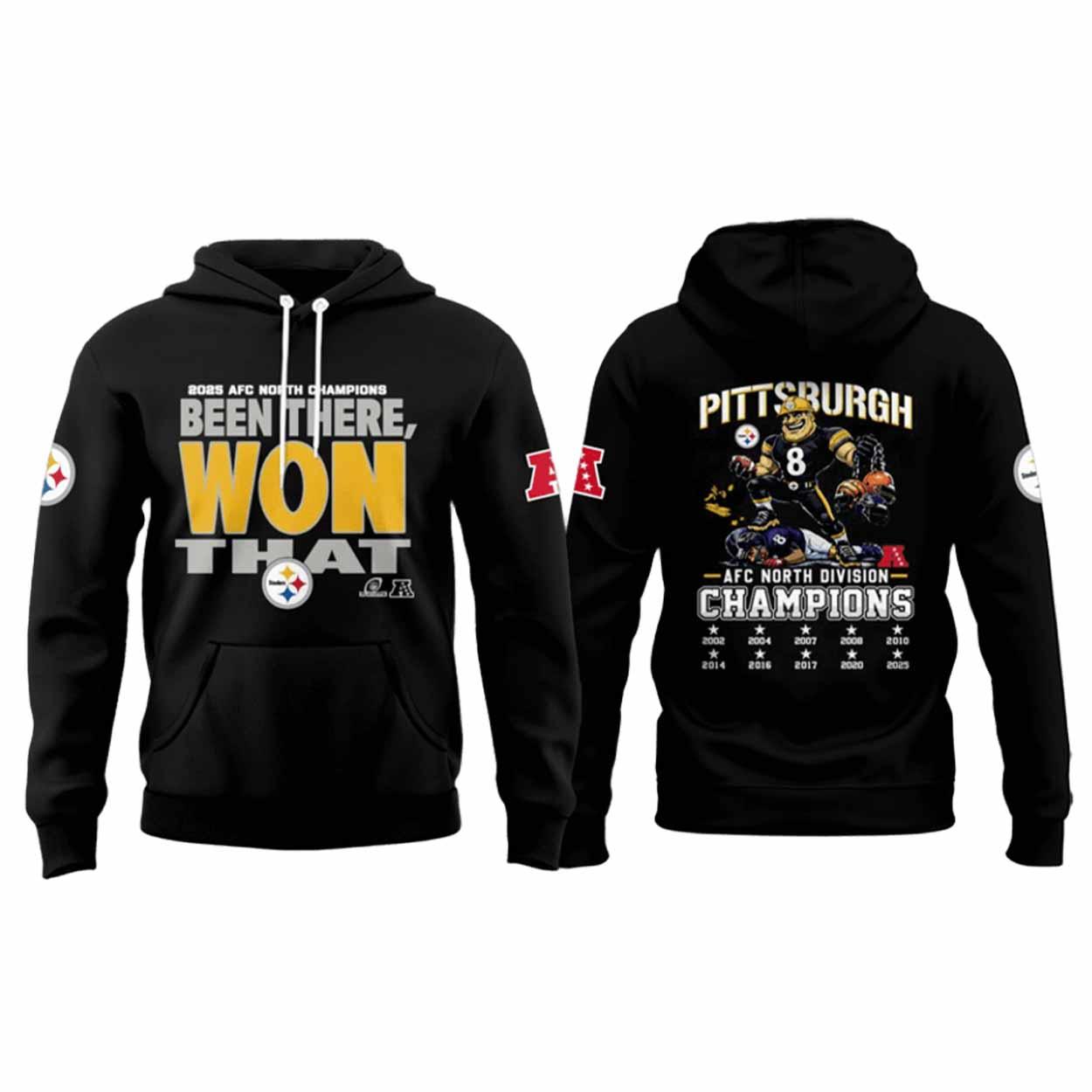 Steelers Been There Won That Champions 2025 Hoodie Steelers Been There Won That Champions 2025 Hoodie