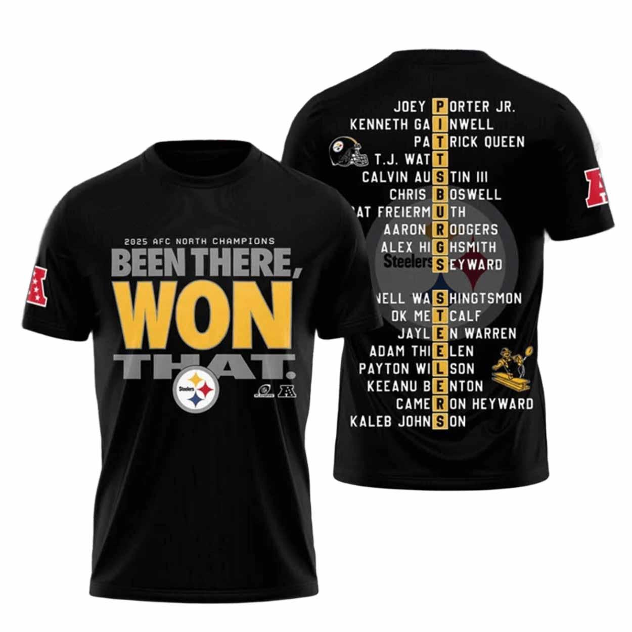 Steelers Been There Won That Champions 2025 Shirt Steelers Been There Won That Champions 2025 Shirt