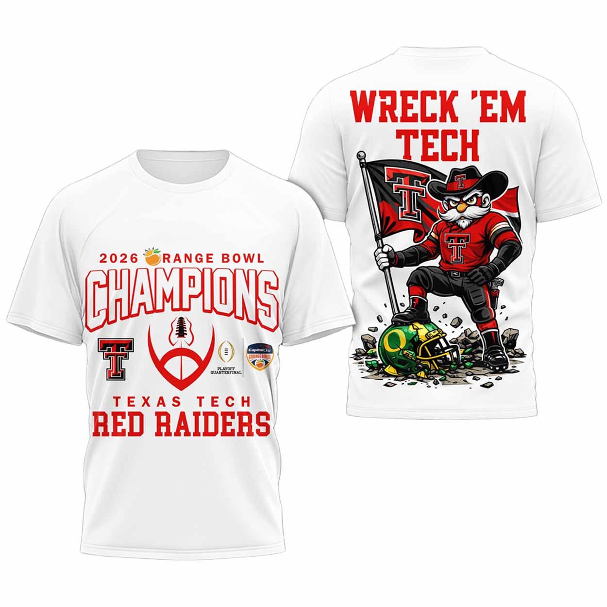 Texas Tech Orange Bowl Champions 2026 Shirt Texas Tech Orange Bowl Champions 2026 Shirt