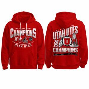 Utah Utes Las Vegas Bowl Champions 2025 Hoodie