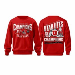 Utah Utes Las Vegas Bowl Champions 2025 Hoodie 1 Utah Utes Las Vegas Bowl Champions 2025 Hoodie