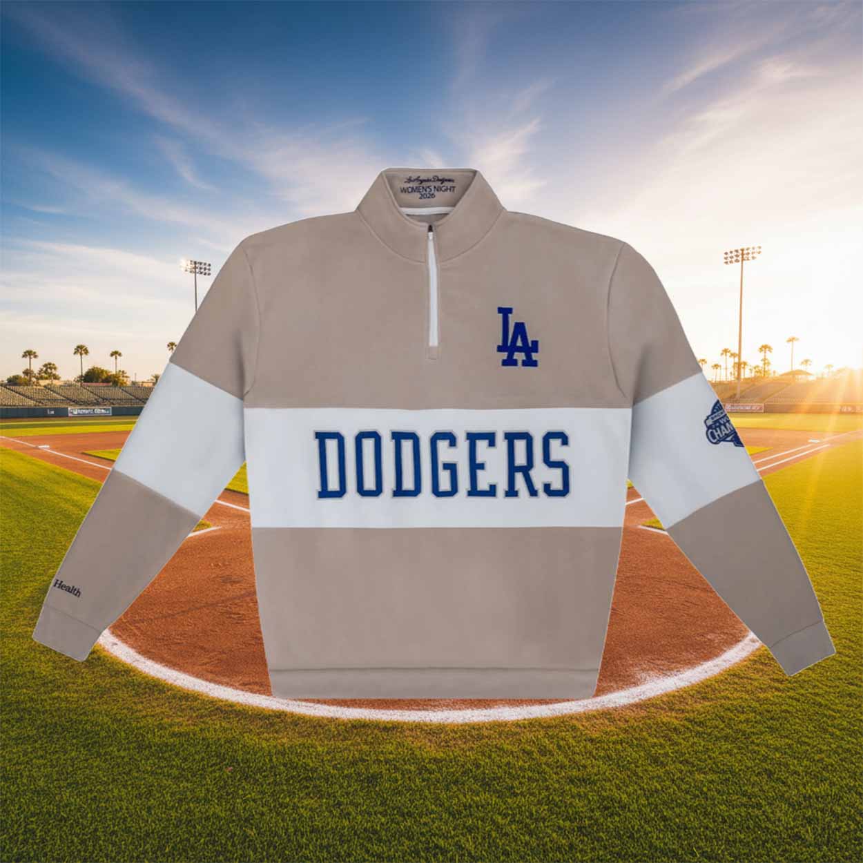 2026 Los Angeles Dodgers Women's Night Quarter Zip Sweater Giveaway 2026 Los Angeles Dodgers Women's Night Quarter Zip Sweater Giveaway