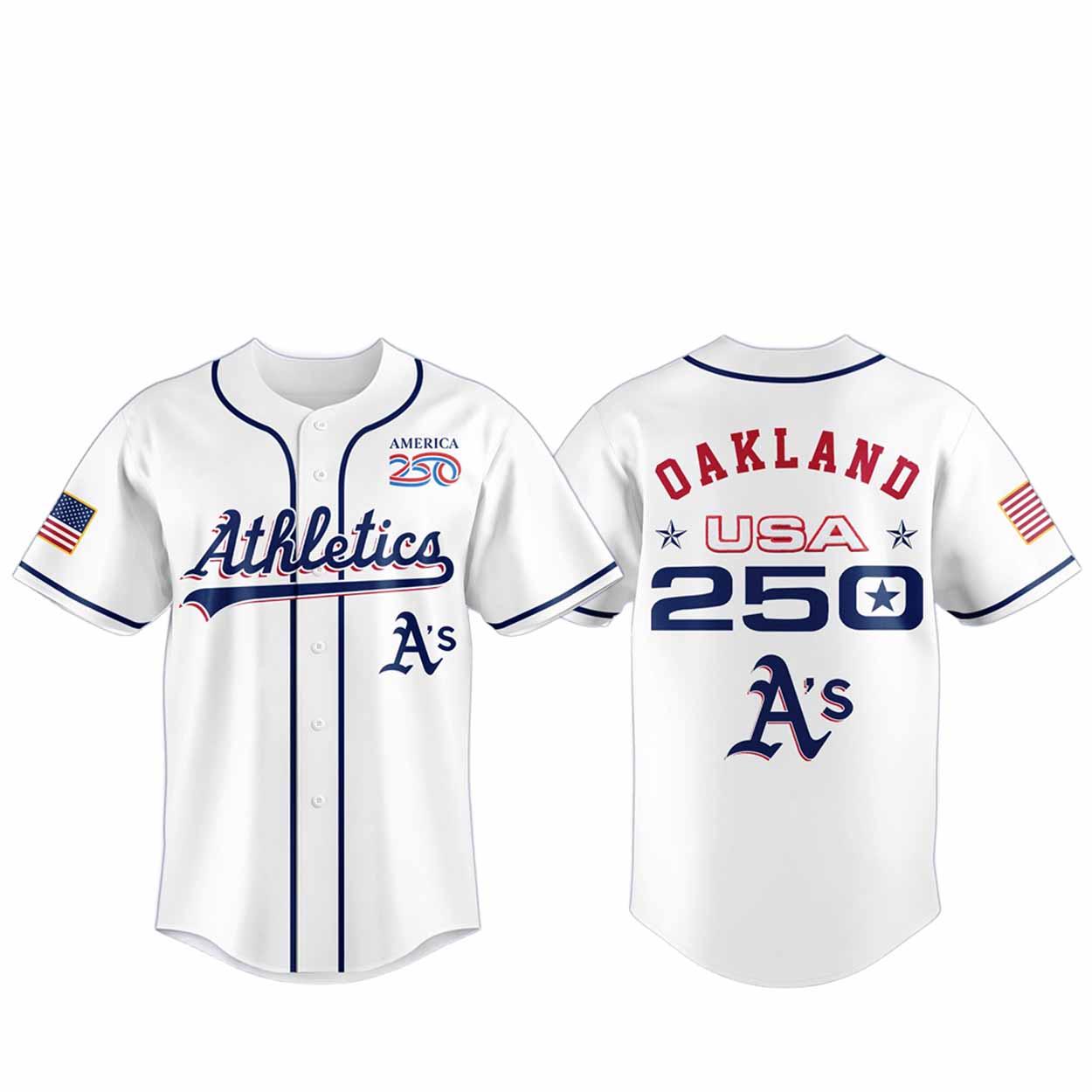 Athletics USA 250th Baseball Jersey 2026 Athletics USA 250th Baseball Jersey 2026