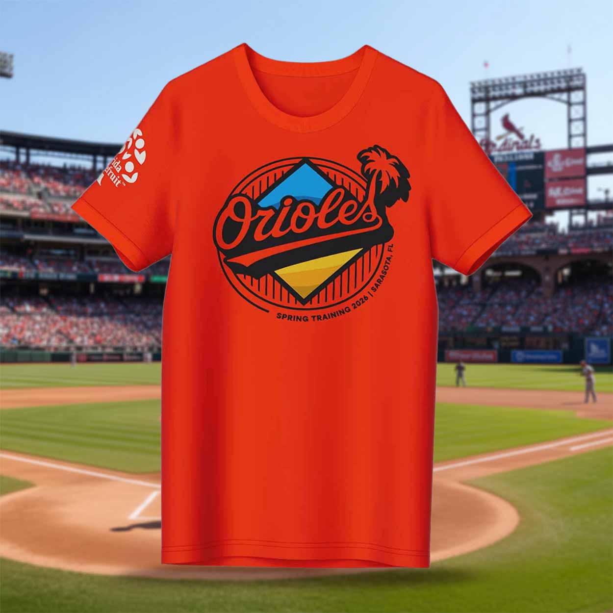 Baltimore Orioles Spring Training T Shirt 2026 Giveaway Baltimore Orioles Spring Training T-Shirt 2026 Giveaway