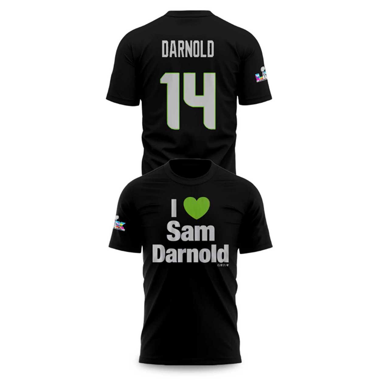 I Love Sam Darnold Bowl LX Shirt I Love Sam Darnold Bowl LX Shirt