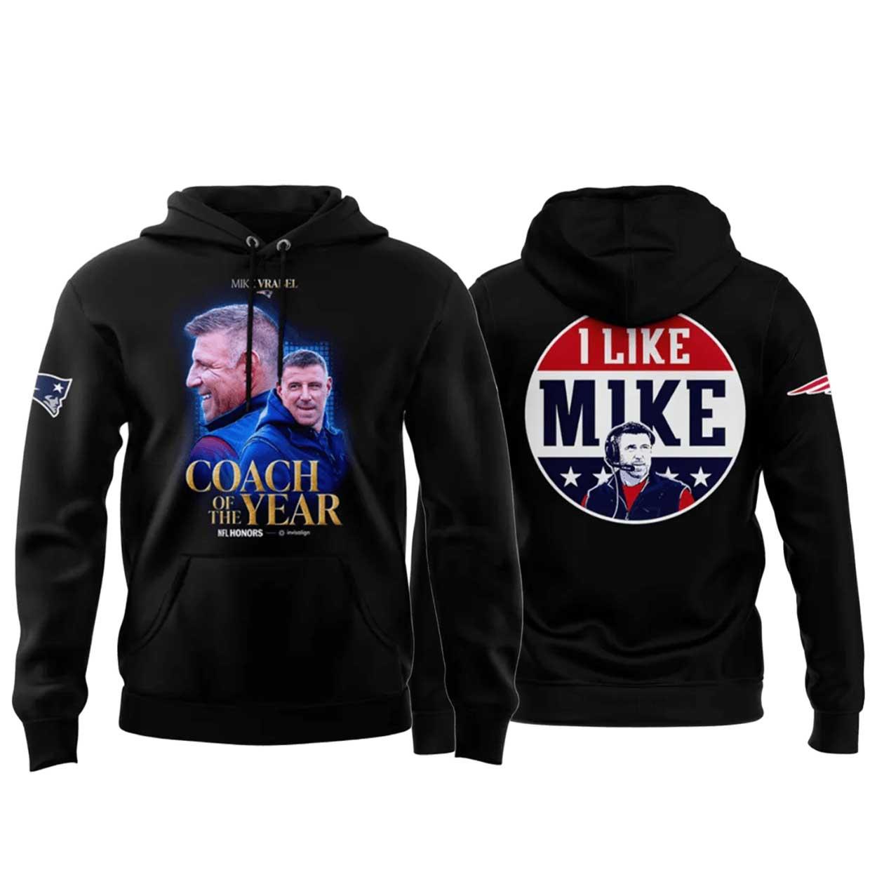 Mike Vrabel Coach Of The Year Legacy Hoodie Mike Vrabel Coach Of The Year Legacy Hoodie