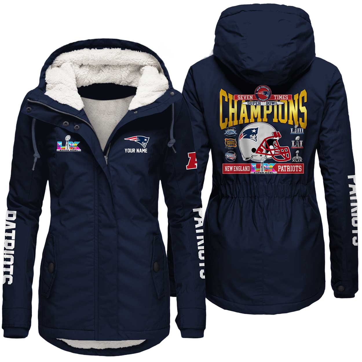 Patriots Bowl LX Champions Fleece Jacket Patriots Bowl LX Champions Fleece Jacket
