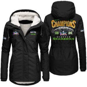 Seahawks Bowl LX Champions Fleece Jacket 1 Seahawks Bowl LX Champions Fleece Jacket