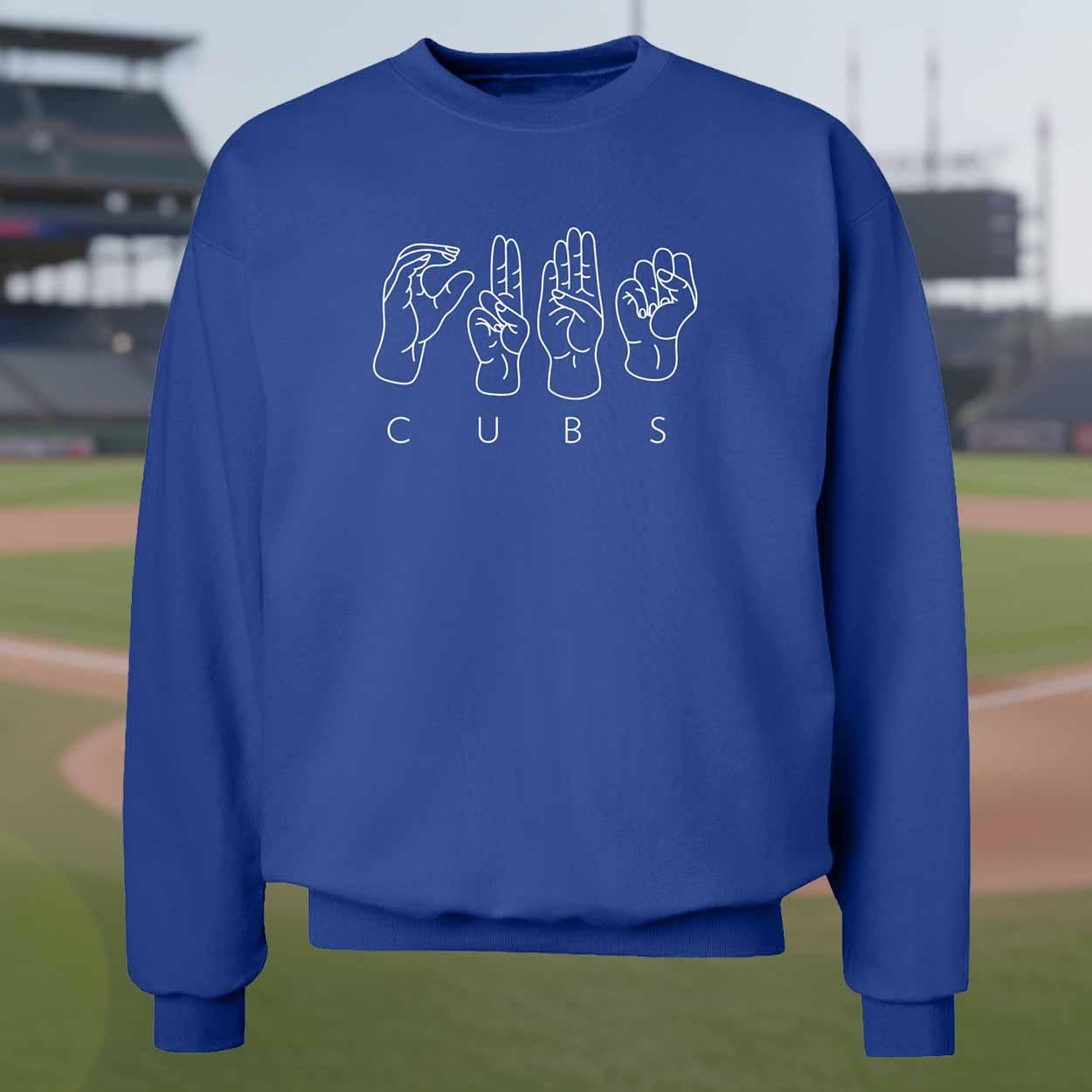 Cubs Deaf Inclusive Crewneck 2026 Sweatshirt Cubs Deaf Inclusive Crewneck 2026 Sweatshirt
