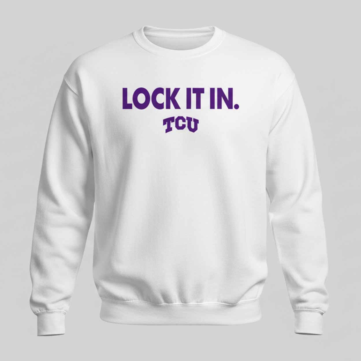 TCU Horned Frogs Lock It In 2026 March Madness Shirt TCU Horned Frogs Lock It In 2026 March Madness Shirt