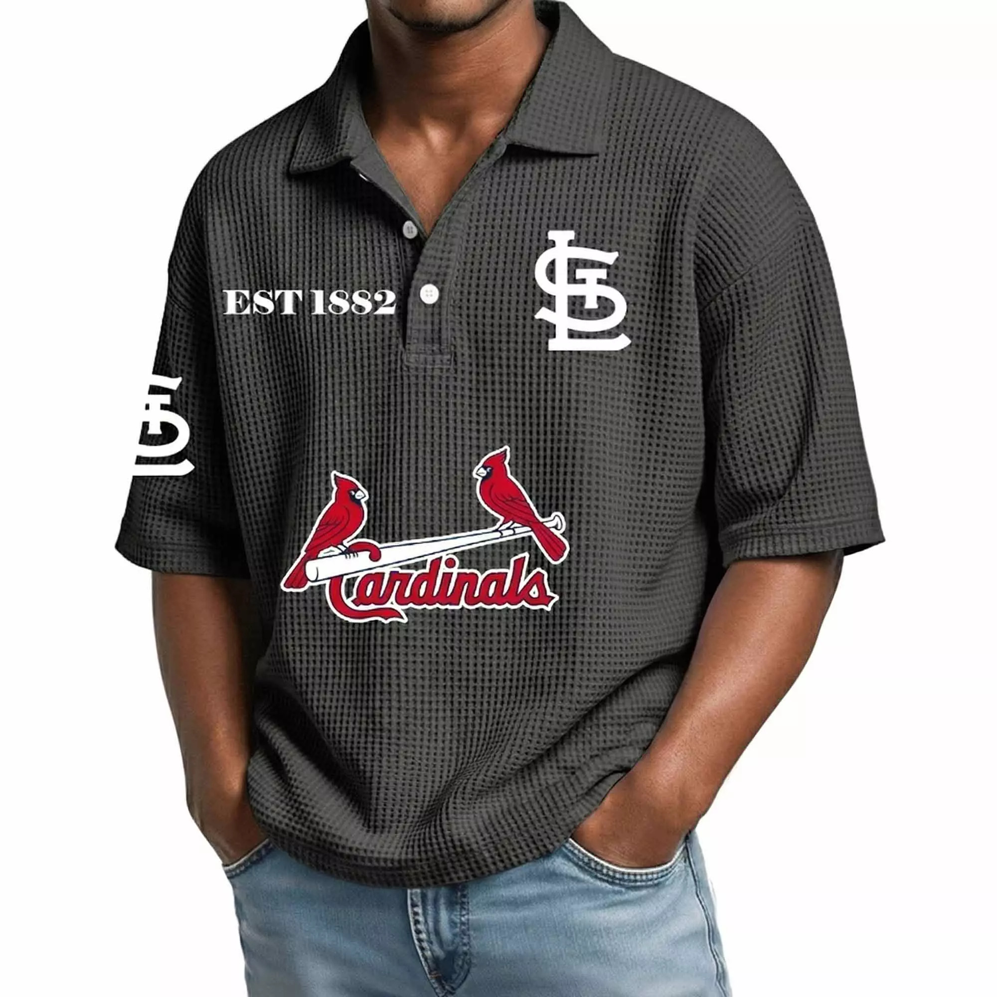 2026 Cardinals EST 1882 Waffle T-Shirt 2026 Cardinals EST 1882 Waffle T-Shirt