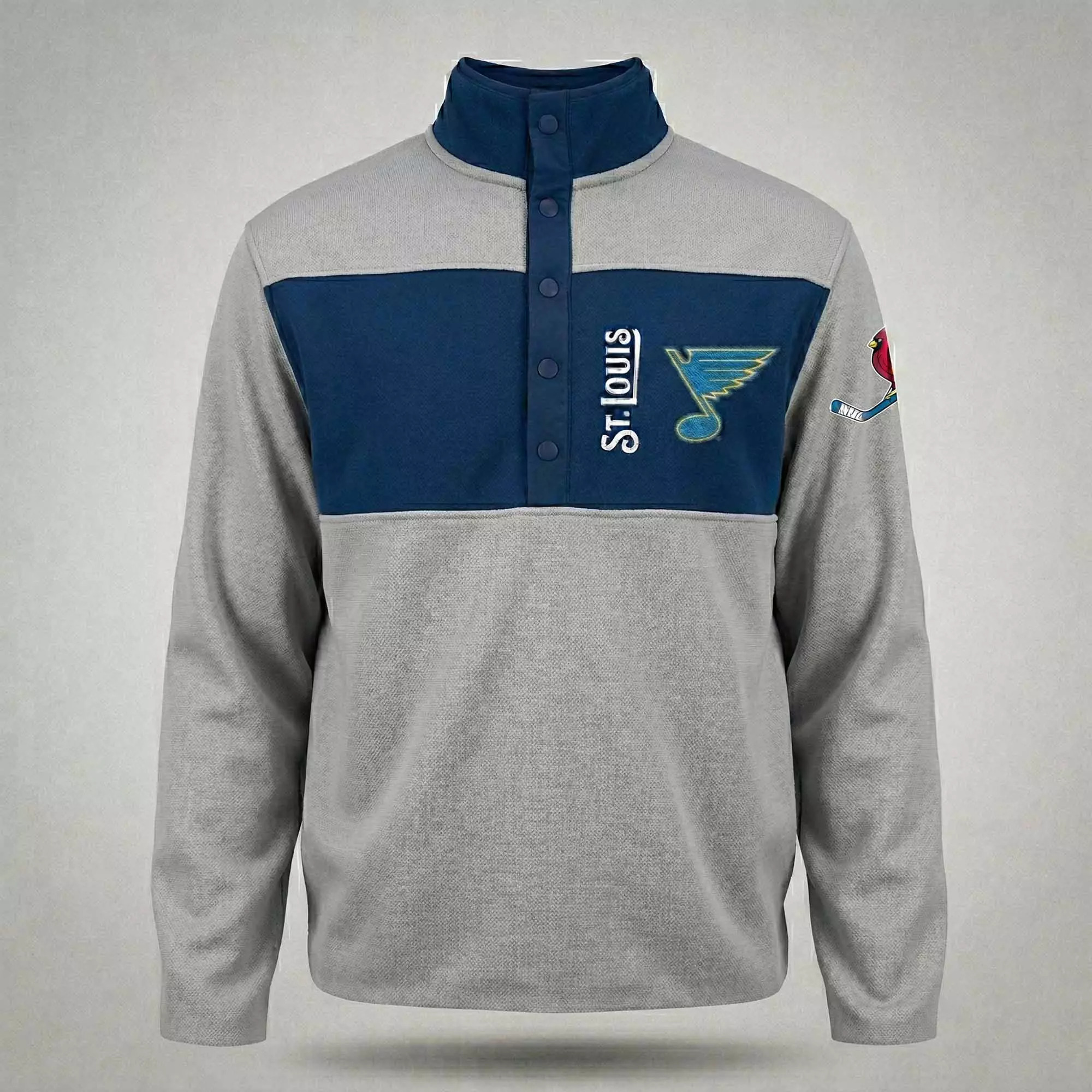 2026 Cardinals and Blues-themed Fleece Pullover 2026 Cardinals and Blues-themed Fleece Pullover