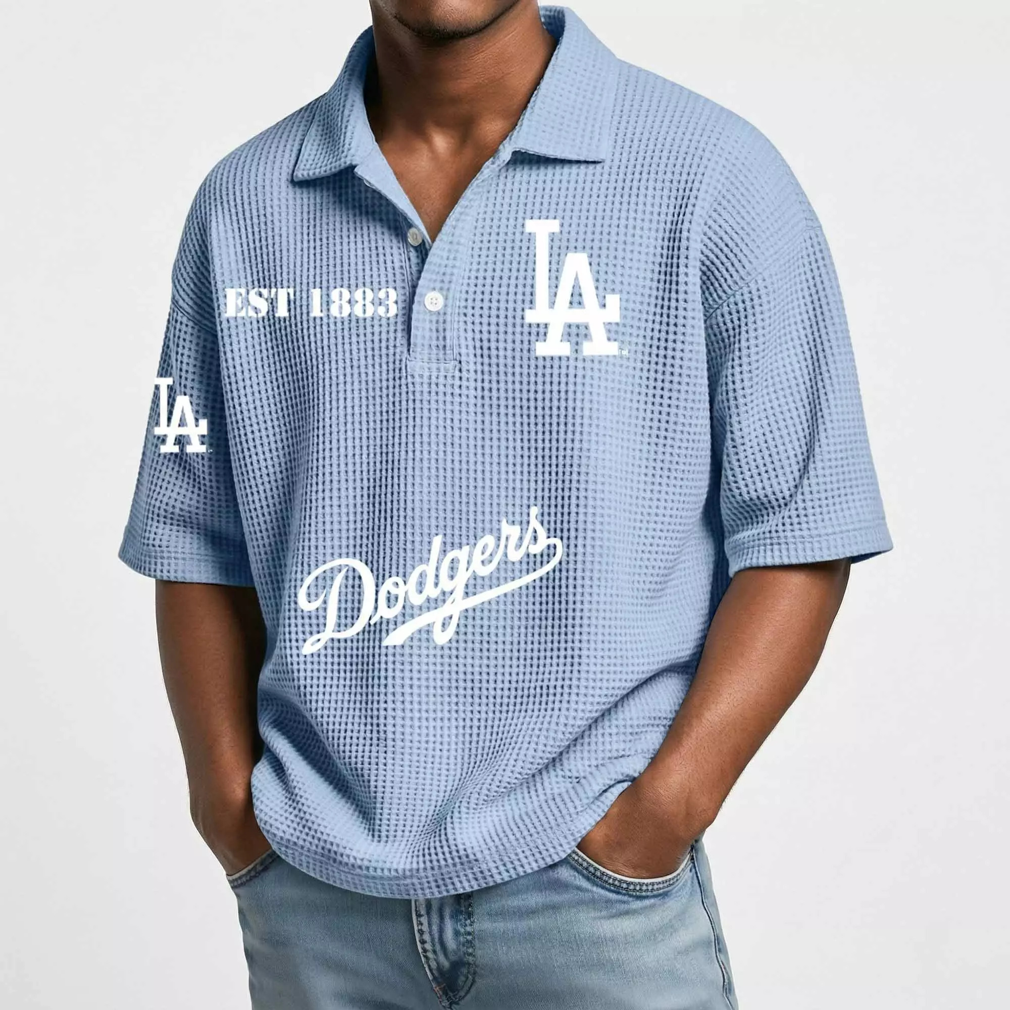 2026 Los Angeles EST 1883 Waffle T-Shirt 2026 Los Angeles EST 1883 Waffle T-Shirt
