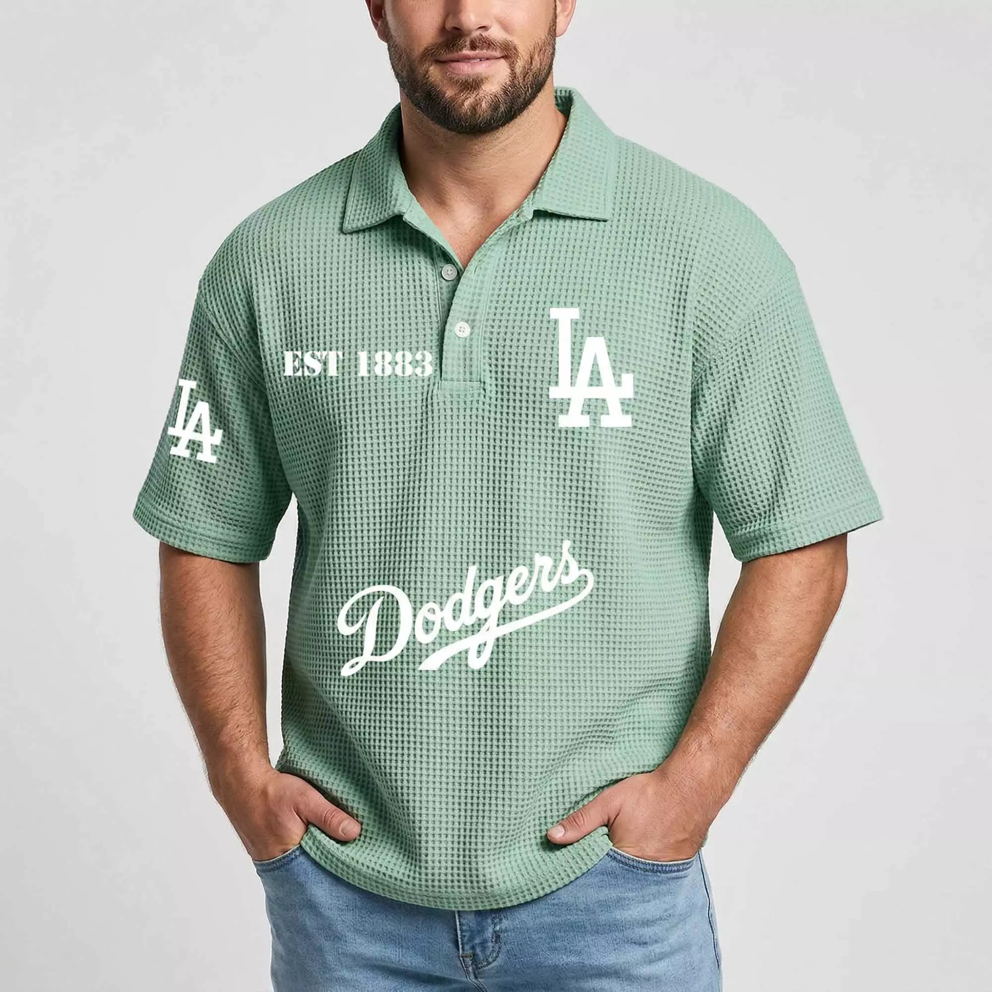 2026 Los Angeles EST 1883 Waffle T-Shirt 2026 Los Angeles EST 1883 Waffle T-Shirt