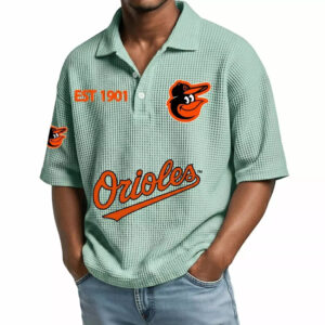 2026 Orioles EST 1901 Waffle T-Shirt 1 2026 Orioles EST 1901 Waffle T-Shirt