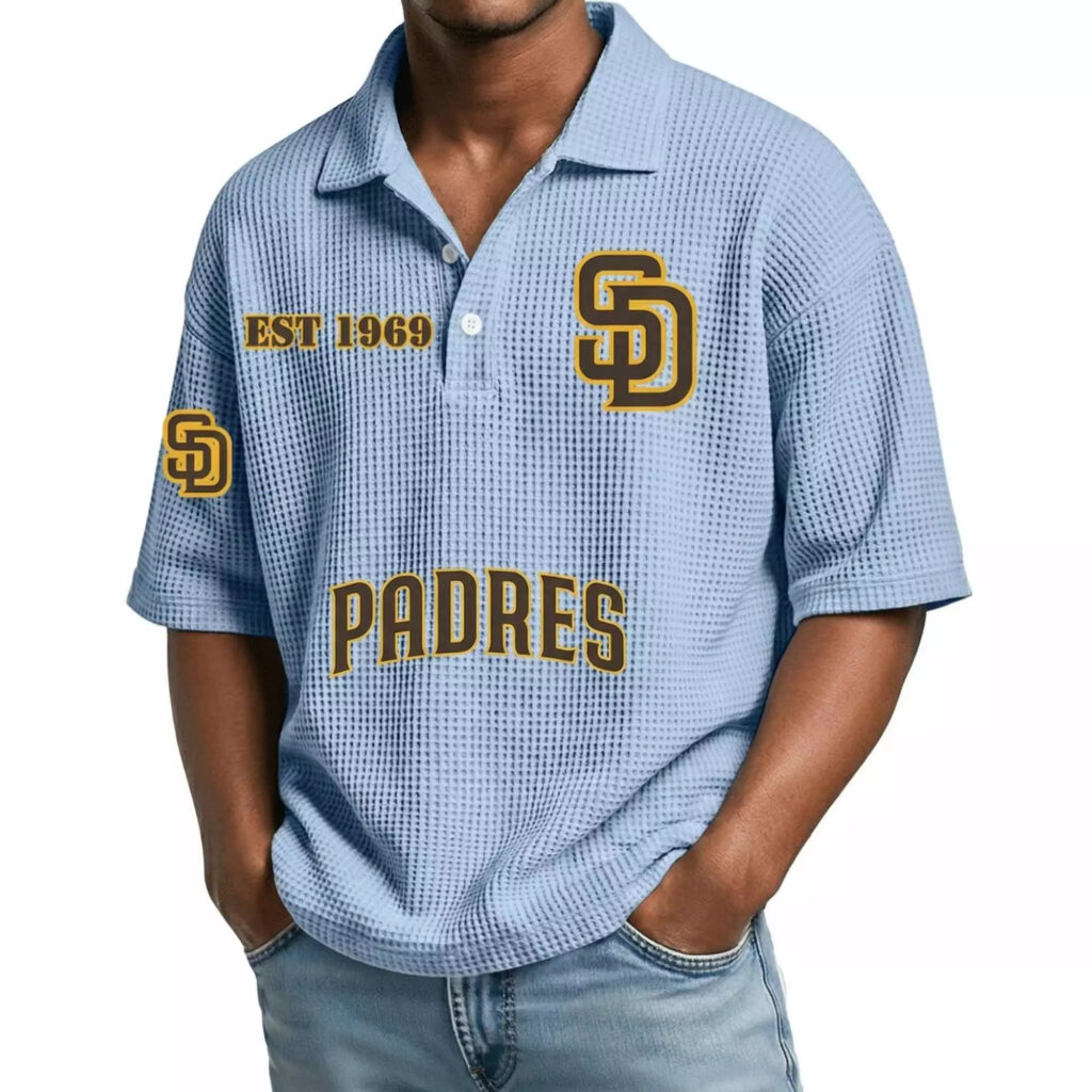 2026 Padres EST 1969 Waffle T Shirt 1 2026 Padres EST 1969 Waffle T Shirt