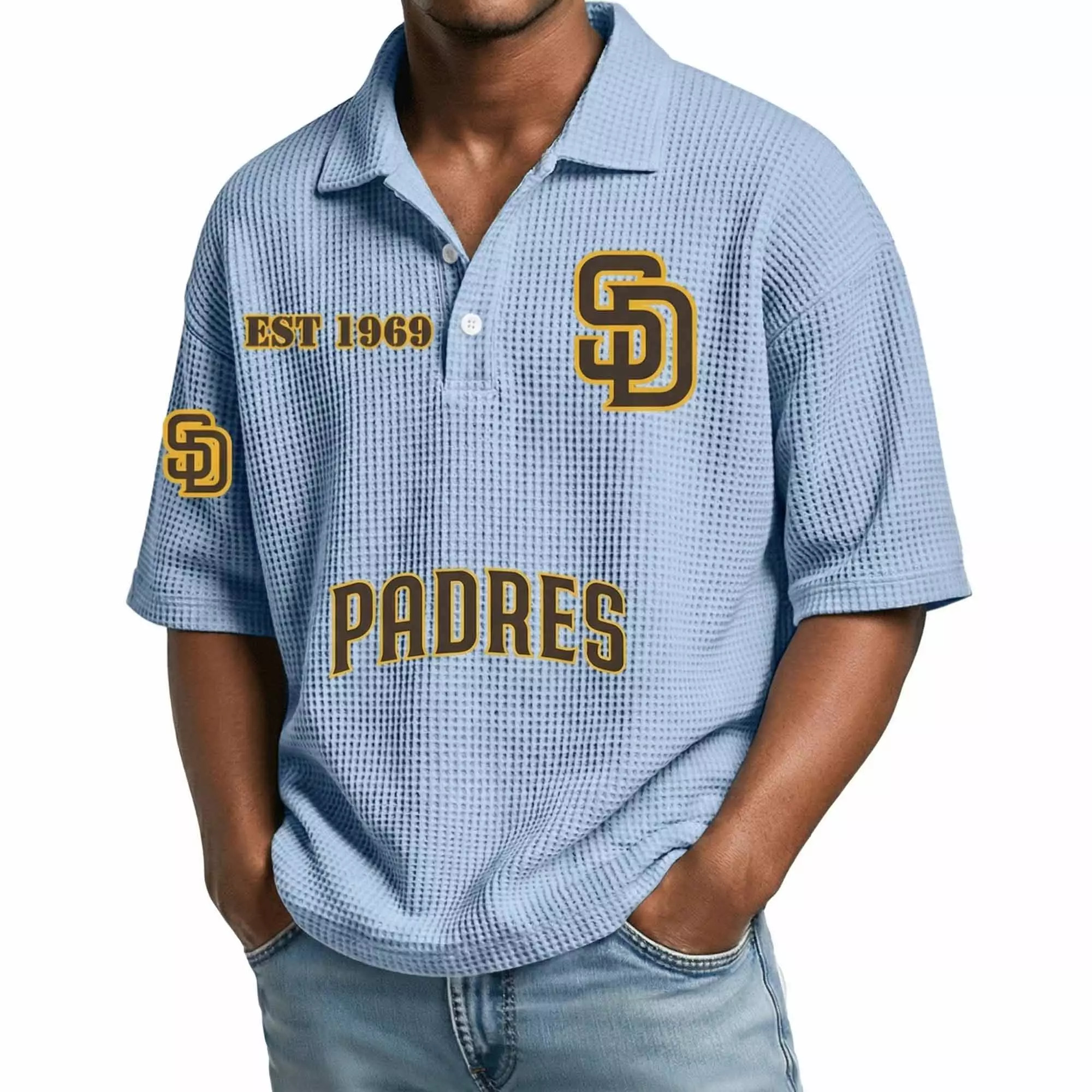 2026 Padres EST 1969 Waffle T-Shirt 2026 Padres EST 1969 Waffle T-Shirt