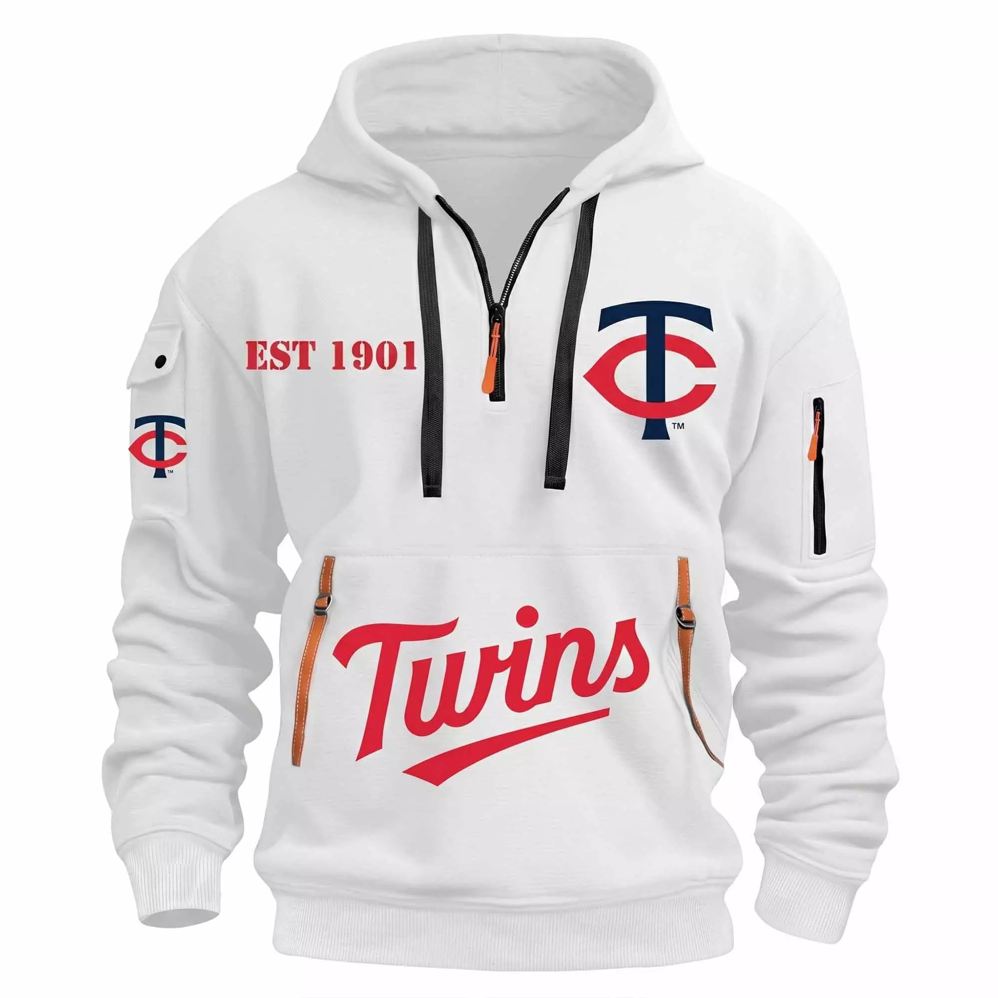 2026 Twins Est 1901 Quarter Zip Hoodie 2026 Twins Est 1901 Quarter Zip Hoodie