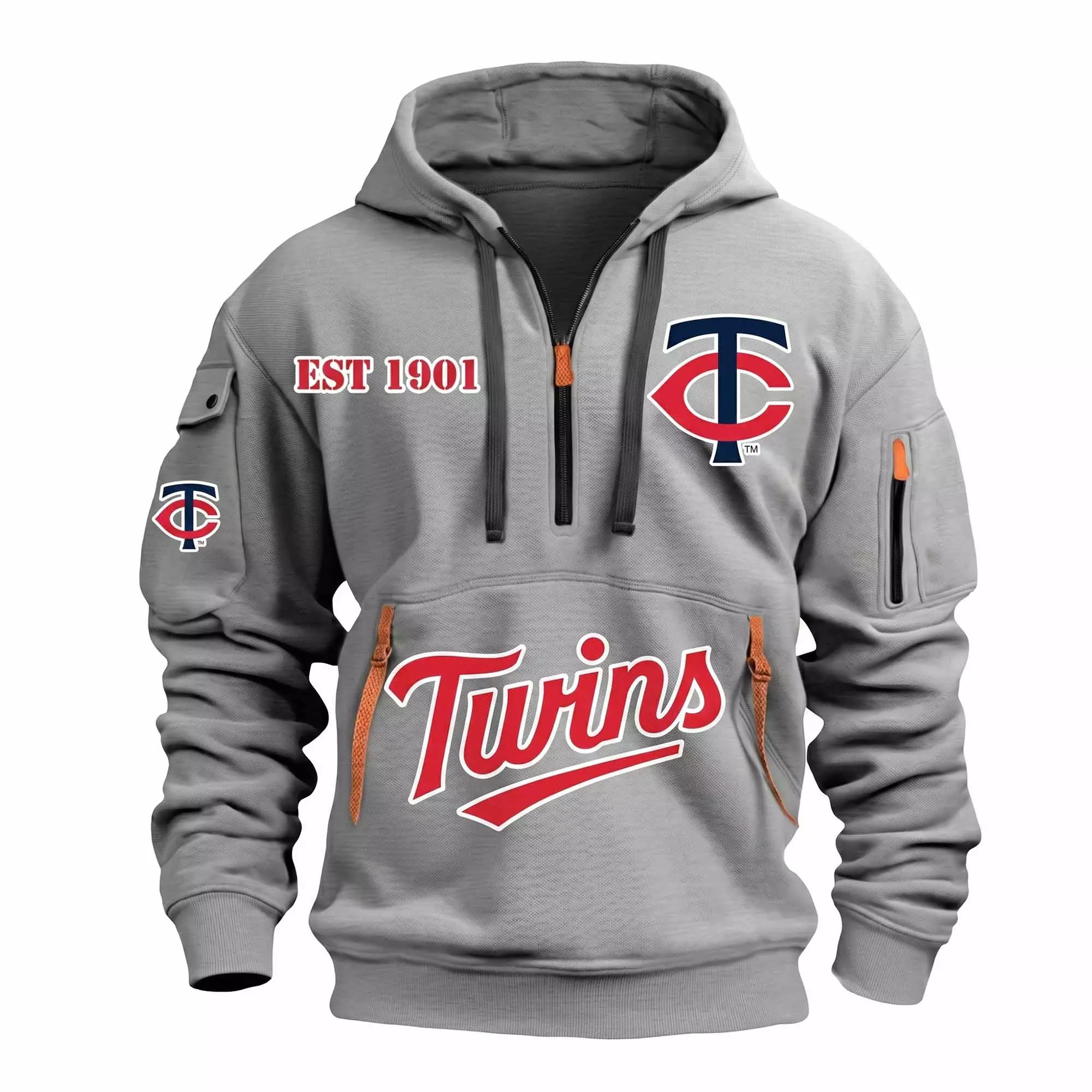 2026 Twins Est 1901 Quarter Zip Hoodie 2026 Twins Est 1901 Quarter Zip Hoodie