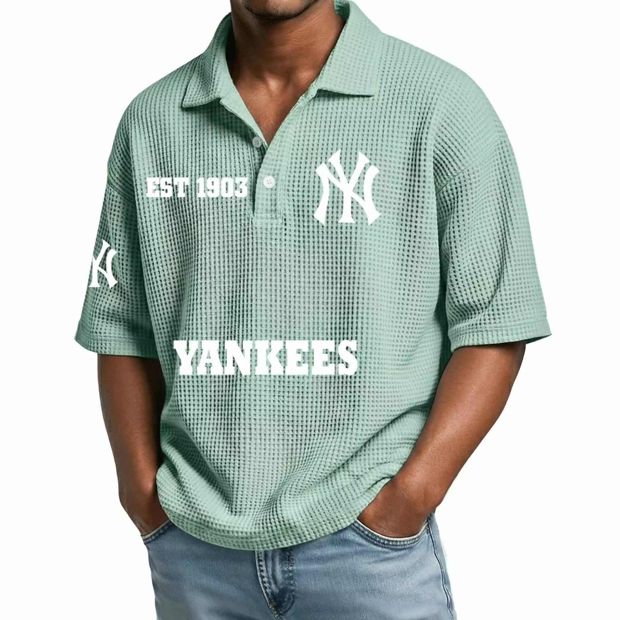 2026 Yankees EST 1903 Waffle T-Shirt 2026 Yankees EST 1903 Waffle T-Shirt