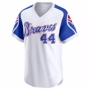 Atlanta Braves Hank Aaron White Throwback Cooperstown Jersey 2026 2 Atlanta Braves Hank Aaron White Throwback Cooperstown Jersey 2026