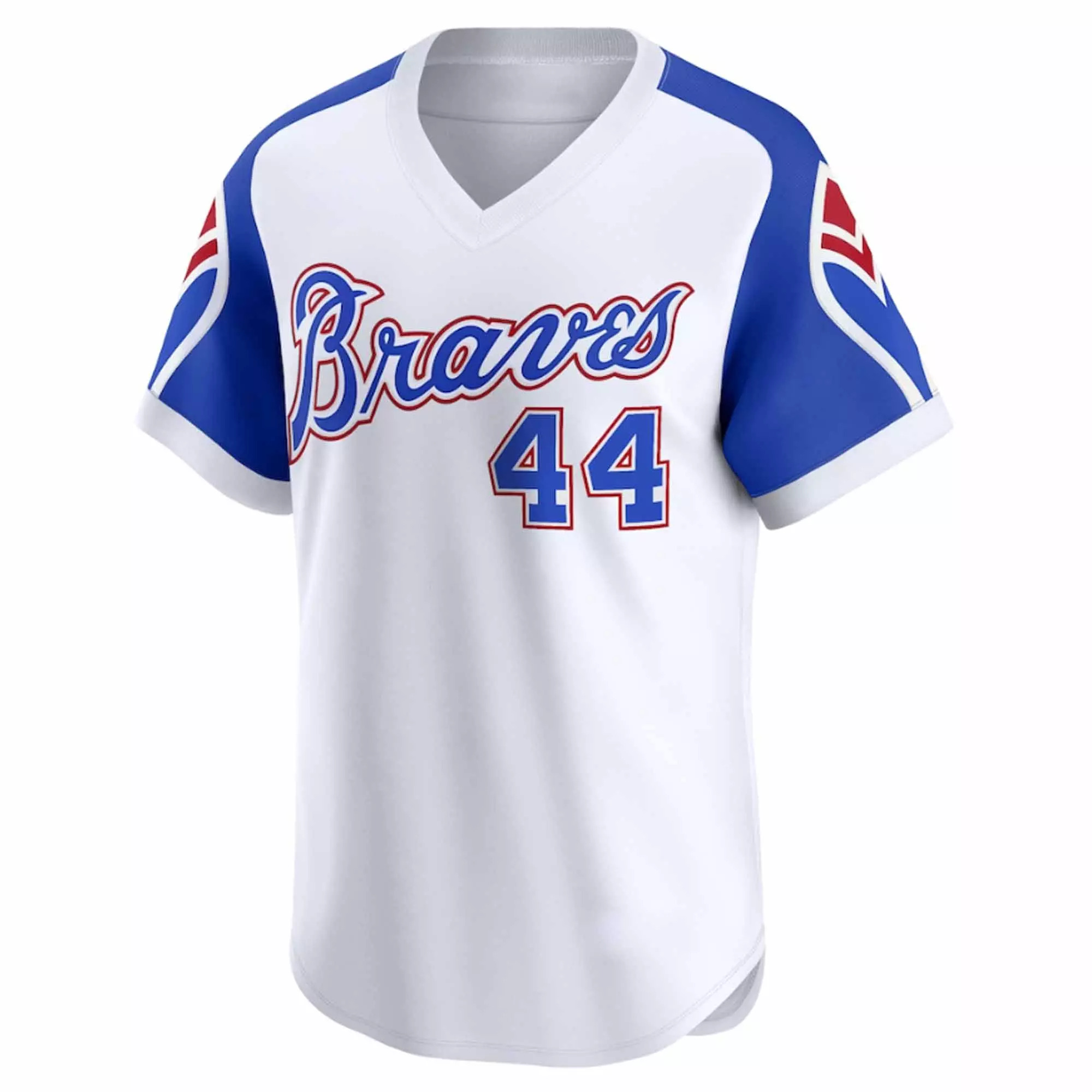 Atlanta Braves Hank Aaron White Throwback Cooperstown Jersey 2026 Atlanta Braves Hank Aaron White Throwback Cooperstown Jersey 2026