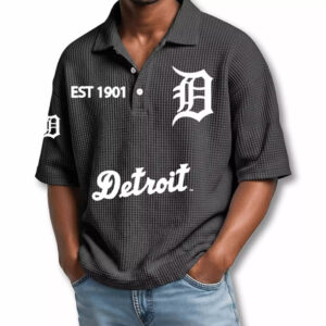 Detroit Tigers EST 1901 Waffle T-Shirt 2026 1 Detroit Tigers EST 1901 Waffle T-Shirt 2026