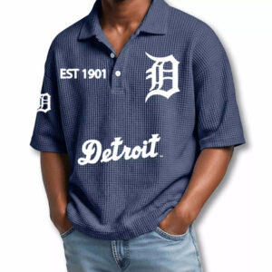 Detroit Tigers EST 1901 Waffle T-Shirt 2026 2 Detroit Tigers EST 1901 Waffle T-Shirt 2026
