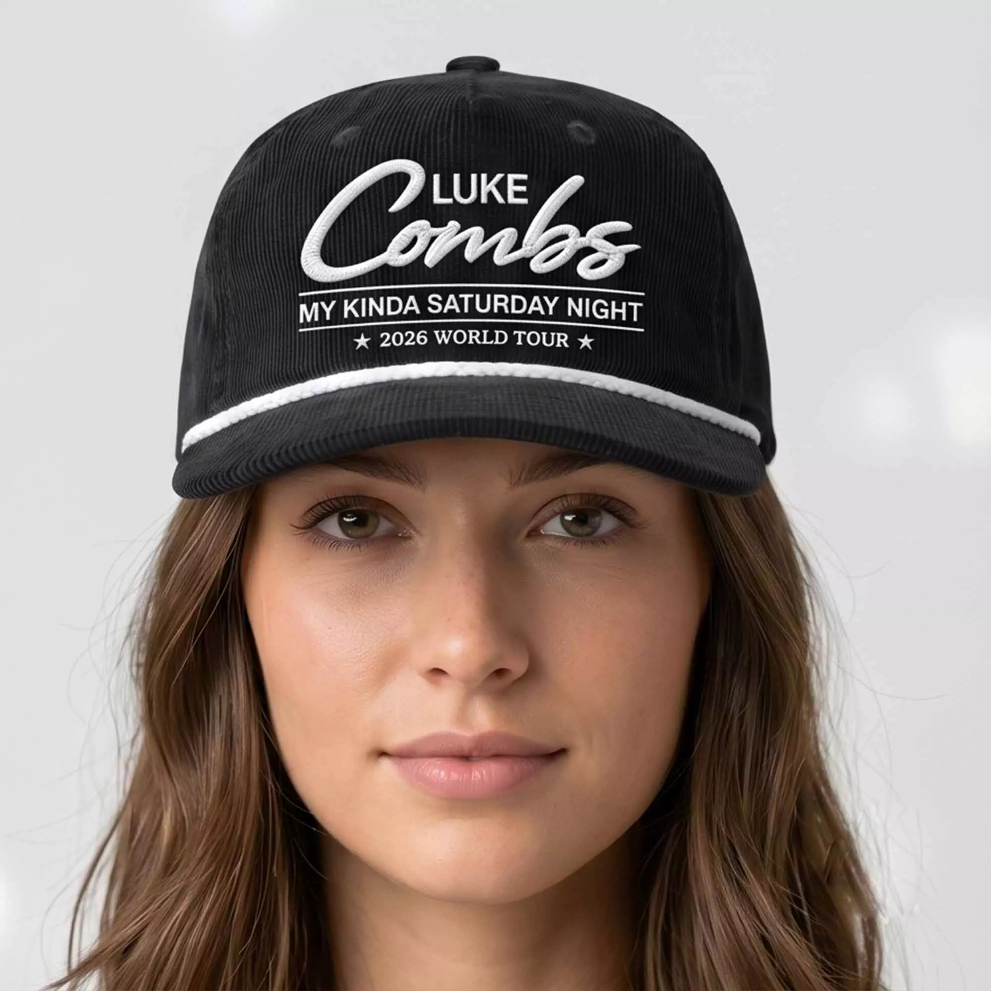 Luke Combs 2026 World Tour Cord Rope Hat Luke Combs 2026 World Tour Cord Rope Hat