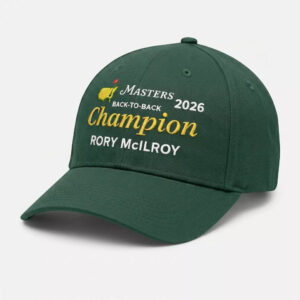 Rory McIlroy Masters Golf 2026 Back to Back Champion Hat