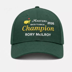 Rory McIlroy Masters Golf 2026 Back to Back Champion Hat